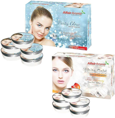 

Alfair Aroma Party Glow White Gold Facial Kit 900 g(Set of 2)