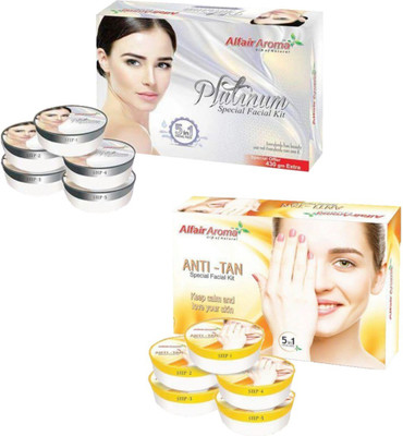 

Alfair Aroma Platinum Anti Tan Facial Kit 900 g(Set of 2)