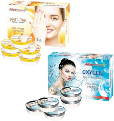 

Alfair Aroma Anti Tan Oxygen Facial Kit 900 g(Set of 2)