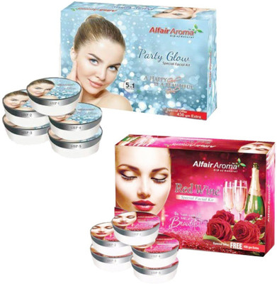 

Alfair Aroma Party Glow Red Wine Facial Kit 900 g(Set of 2)