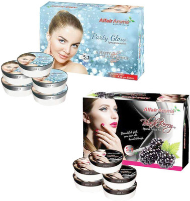 

Alfair Aroma Party Glow BlackBerry Facial Kit 900 g(Set of 2)