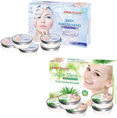 Alfair Aroma Skin Whitening Aloe Vera Facial Kit 900 g(Set of 2)