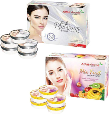 

Alfair Aroma Platinum Mix Fruit Facial Kit 900 g(Set of 2)