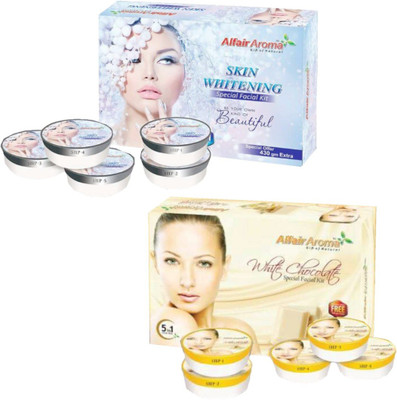 

Alfair Aroma Skin Whitening White Chocolate Facial Kit 900 g(Set of 2)