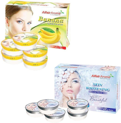 

Alfair Aroma Banana Skin Whitening Facial Kit 900 g(Set of 2)