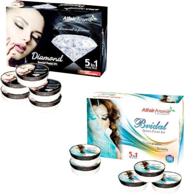 

Alfair Aroma Diamond Bridal Facial Kit 900 g(Set of 2)