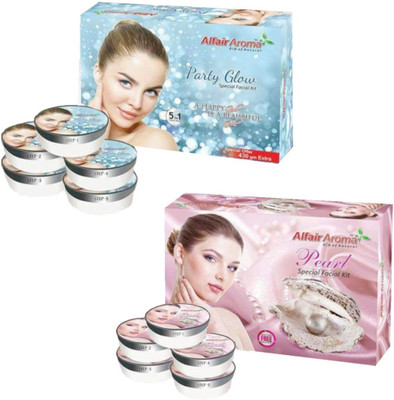 

Alfair Aroma Party Glow Pearl Facial Kit 900 g(Set of 2)