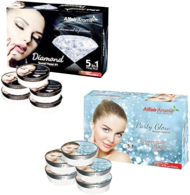 

Alfair Aroma Diamond Party Glow Facial Kit 900 g(Set of 2)