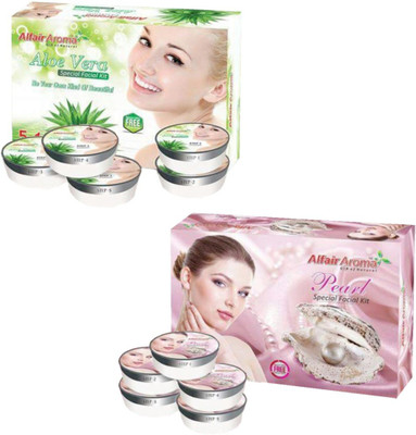 

Alfair Aroma Aloe Vera Pearl Facial Kit 900 g(Set of 2)