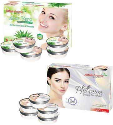 

Alfair Aroma Aloe Vera Platinum Facial Kit 900 g(Set of 2)