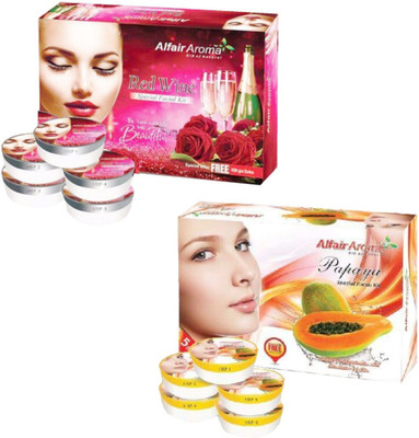 

Alfair Aroma Red Wine Papaya Facial Kit 900 g(Set of 2)