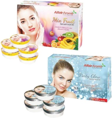 

Alfair Aroma Mix Fruit Party Glow Facial Kit 900 g(Set of 2)