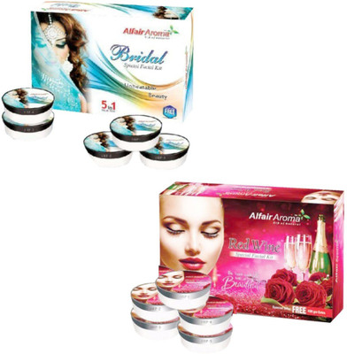 

Alfair Aroma Bridal Red Wine Facial Kit 900 g(Set of 2)