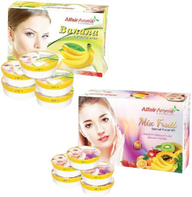 

Alfair Aroma Banana Mix Fruit Facial Kit 900 g(Set of 2)