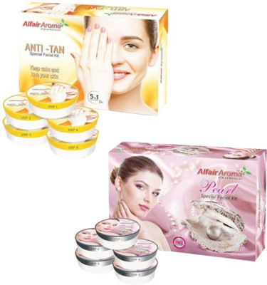 

Alfair Aroma Anti Tan Pearl Facial Kit 900 g(Set of 2)