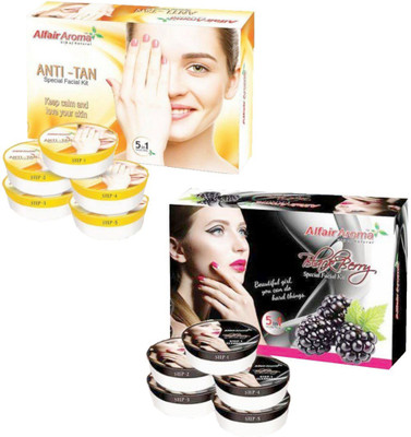 

Alfair Aroma Anti Tan BlackBerry Facial Kit 900 g(Set of 2)