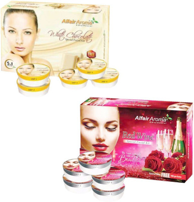 

Alfair Aroma White Chocolate Red Wine Facial Kit 900 g(Set of 2)