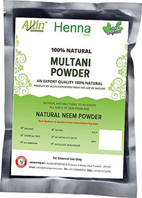 

Allin Exporters 100% Organic For Skin Multani Powder ( Fullers Earth ) - 240 Gram = 4 Packet(240 g)