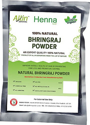 

Allin Exporters Bhringraj Powder - 100% Organic And Chemical Free Hair Cleanser - ( 120 Gram = 2 Packet)(120 g)