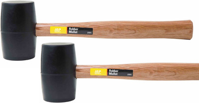 

IRP 250GM IRP Combo Of 2 Black Rubber Hammer with hickory handle 250gm (2pcs) Dead Blow Hammer(0.3 kg)