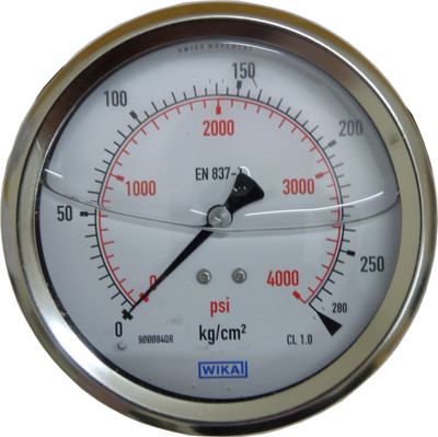 

Wika 213.53.100 Range 0 to 280 kg/cm² Pressure Gauge Hydrometer
