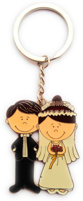 

HatsOff Couple key chain just married love metal key ring Key Chain