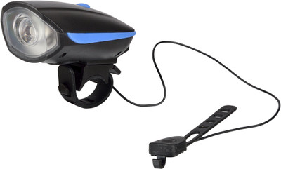 

Dark Horse Bicycle USB Rechargeable 3 Mode LED Light and Horn (2 in 1) Blue LED Front Light(Blue)