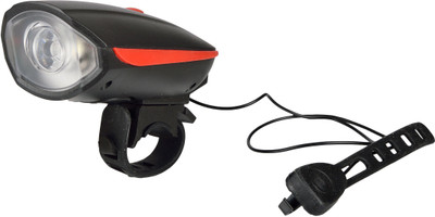 

Dark Horse Bicycle USB Rechargeable 3 Mode LED Light and Horn (2 in 1) Red LED Front Light(Red)