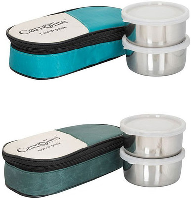 

Philco Combo 2in1 mehndi-2in1green 4 Containers Lunch Box(800 ml), Multicolor
