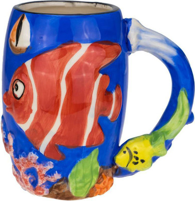 

AVMART Fish Ceramic Mug(350 ml), Multicolor