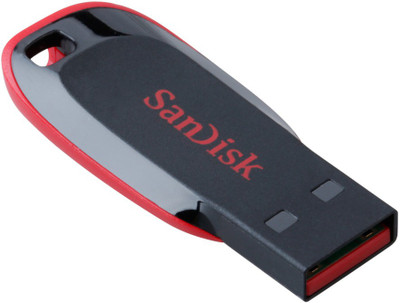 

SanDisk Cruzer Blade USB Flash Drive 16 GB Pen Drive(Red)