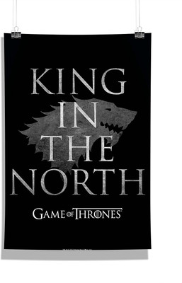 

Game Of Thrones - King North ( Black ) Wall Poster Photographic Paper(18 inch X 12 inch, Rolled)