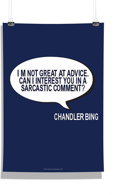 

Friends Tv Series - Chandler Bings Wall Poster Photographic Paper(18 inch X 12 inch, Rolled)
