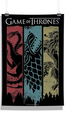 

Game Of Thrones - Flag Wall Poster Photographic Paper(18 inch X 12 inch, Rolled)