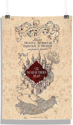 

Harry Potter - The Marauder's Map Wall Poster Photographic Paper(18 inch X 12 inch, Rolled)
