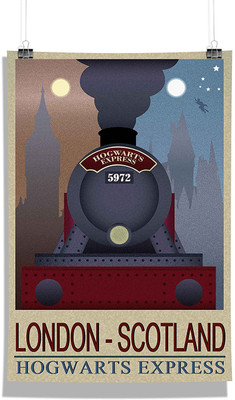 

Official "Harry Potter" Gift Set/Birthday Gift/Return Gift - Combo Posters Without Frame ( Wands + Grey + London To Hogwarts ) Licensed by Warner Bros.USA Photographic Paper(18 inch X 12 inch)
