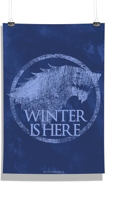 Game Of Thrones - Winter is Here Wall Poster Photographic Paper(18 inch X 12 inch, Rolled)