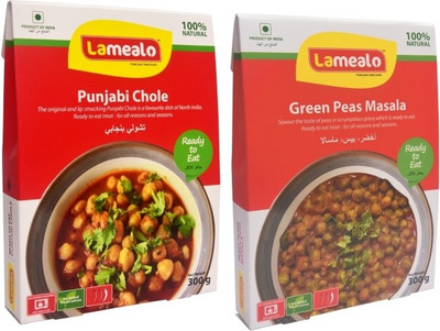 

Lamealo LAMEALO Combo- Punjabi Chole + Green Peas Masala (Pack of 2) 600 g 600 g