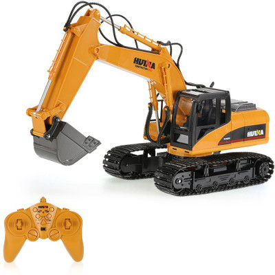 

SI TOYS 1711 1/50 Drill Excavator Engineering Vehicle with Alloy Breaking Hammer Kids Toy Housing Decoration Collection(Yellow)