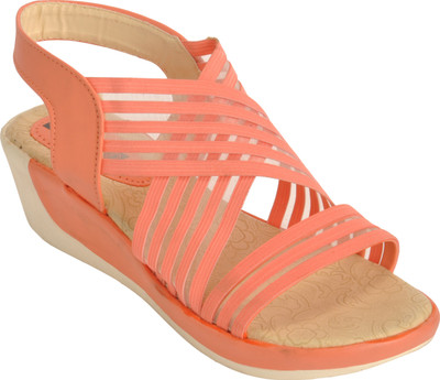 

ESPRADO Women Pink & Beige Wedges