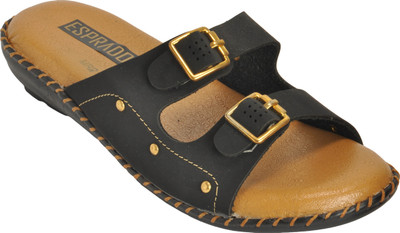 

ESPRADO Women Black & Beige Wedges