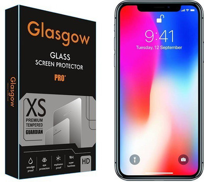 Glasgow Tempered Glass Guard for Apple iPhone X(Pack of 1)