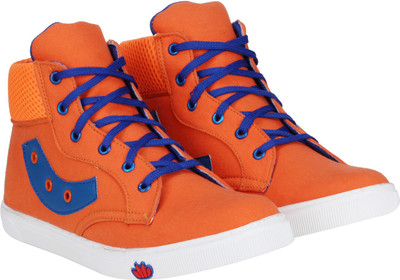 

Kraasa Sneakers For Men(Multicolor, Orange::blue