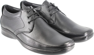 

LeatherKraft Lace Up For Men(Black, Bl