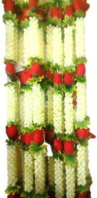 

Aarna Decorative Rose & flower strips | Handy craft | Festival Decoration (Set of 6) Decorative Showpiece - 9 cm(Plastic, Multicolor)