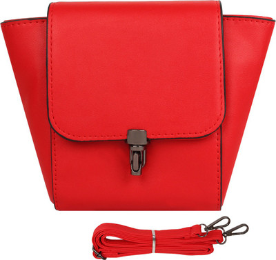 

styles creation Women Casual Red Leatherette Sling Bag
