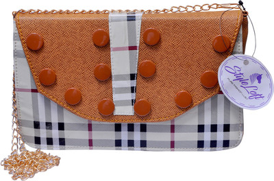 

style loft Girls Evening/Party Brown PU Sling Bag