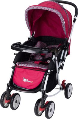 

Toyhouse 2 in1 Rocking Stroller M2077 Red Stroller Cum Rocker(3, Red)