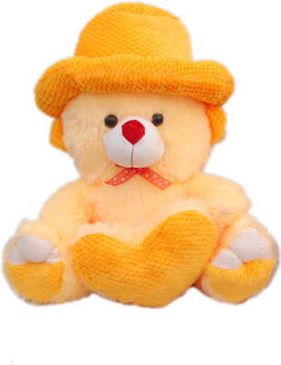 

mega star Soft Teddy Bear With Heart yellow - 75 cm(Yellow)