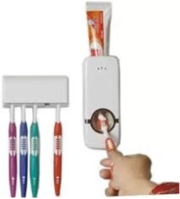 

Lagom Plastic Toothbrush Holder(White, Wall Mount)